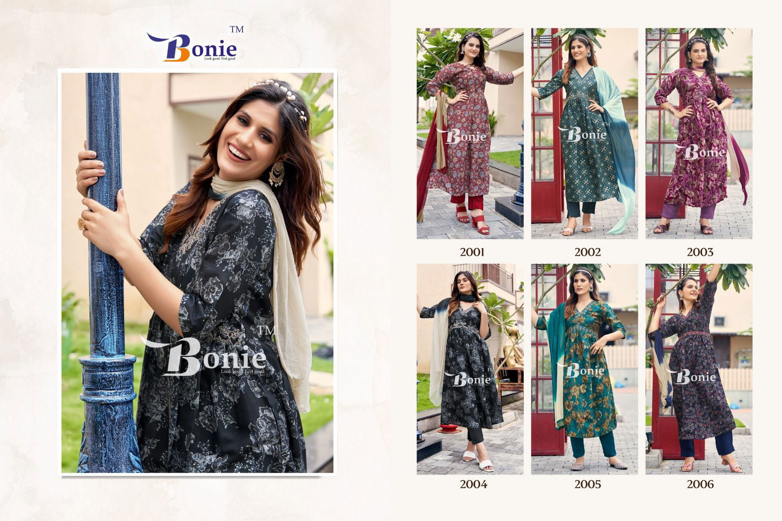 Bonie Shreya Vol 2 Printed Silk Aliya Cut Kurti With Bottom Dupatta Catalog
